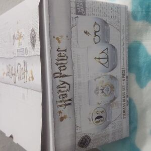 Harry Potter Stemless Glass Set Gold Designs Set Of 4